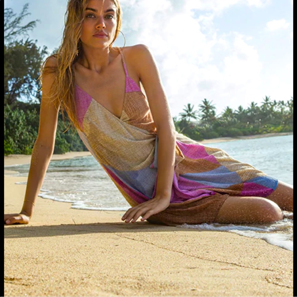 Lulu's Multicolor Strappy Mini Dress